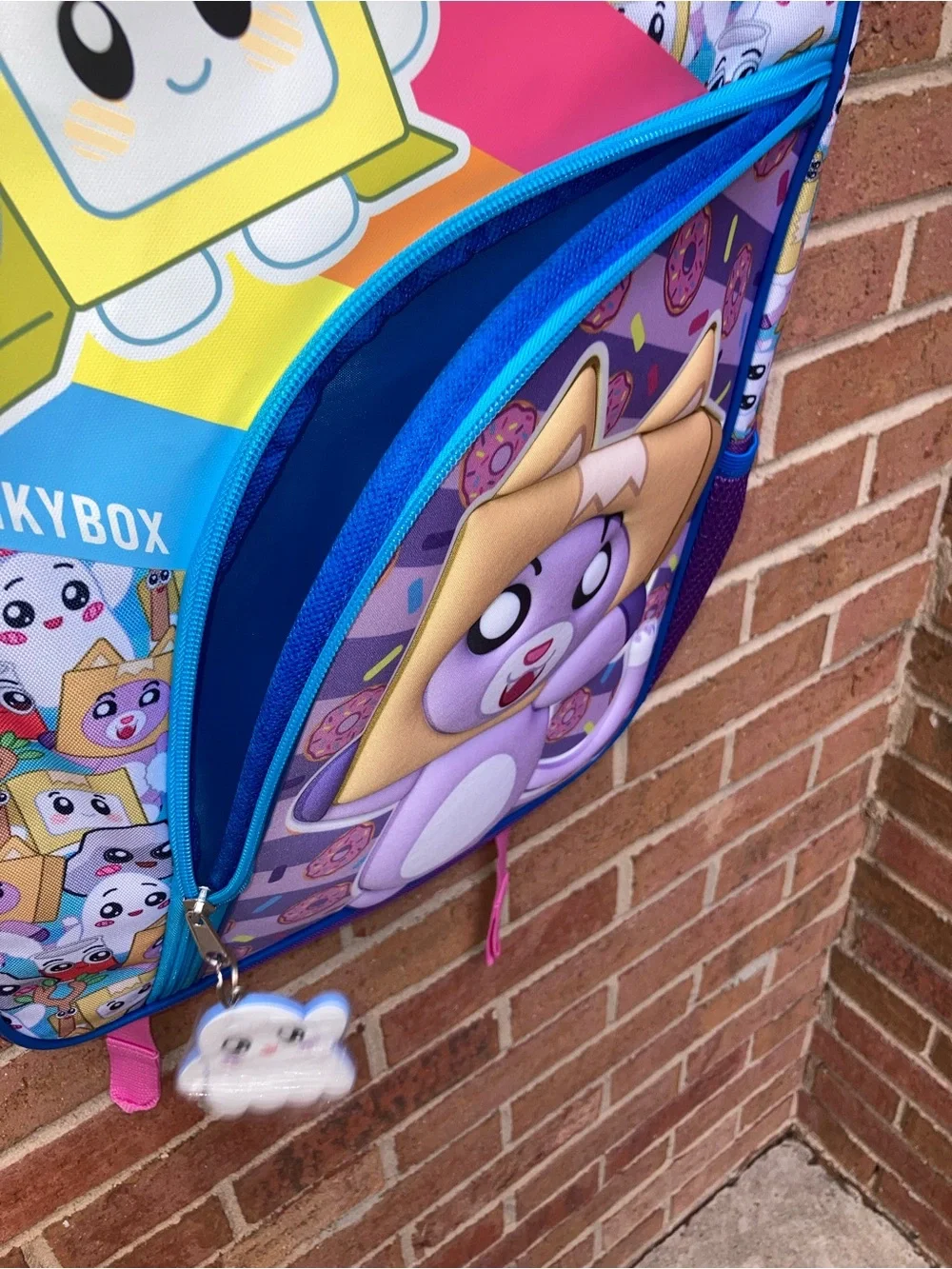Lankybox Kids Purple Cartoon Gold Star Collection Backpack